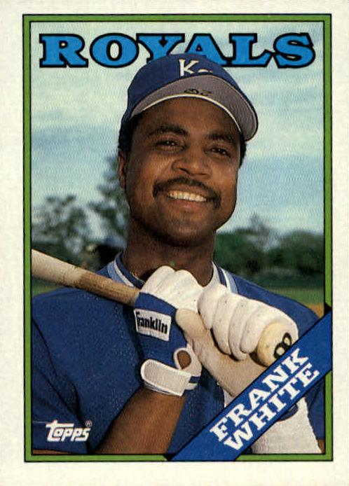 1988 Topps Frank White #595 card