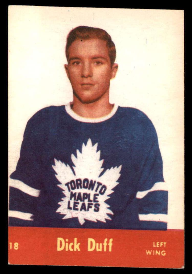 1955 Parkhurst #18 Dick Duff front