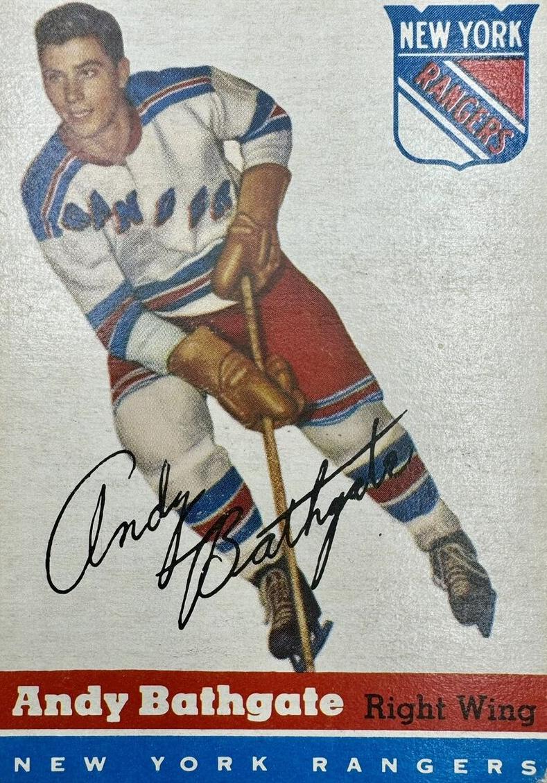 1954 Topps Andy Bathgate #11 card