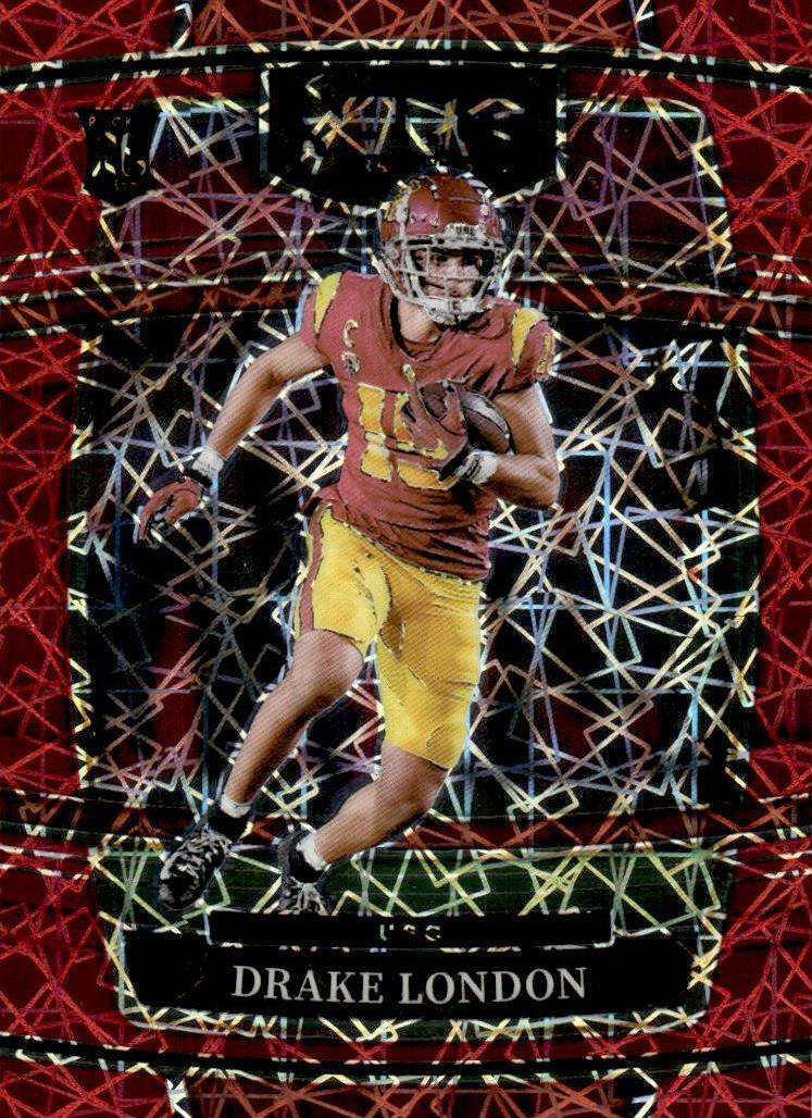 2022 Drake London [Red Lazer] #7