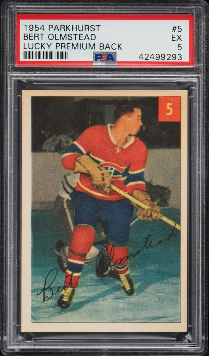 1954 Bert Olmstead [Lucky Premium Back] #5