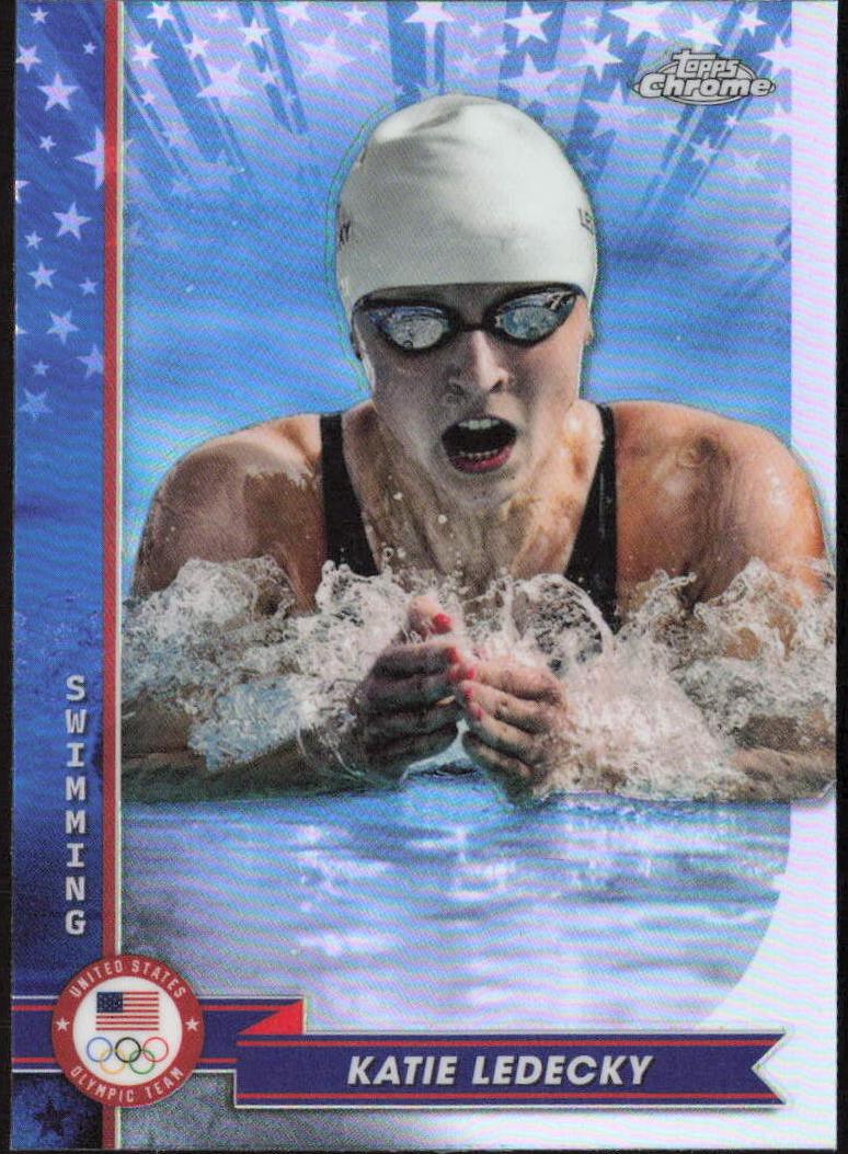Katie Ledecky - 2024 Topps Chrome U.S. Olympics & Paralympic Hopefuls