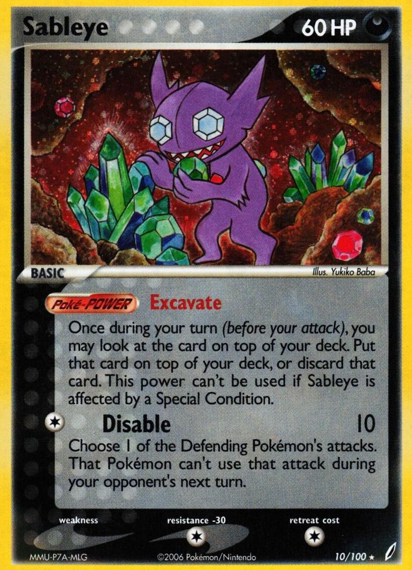 Sableye Holo 2006 Pokemon EX Crystal Guardians
