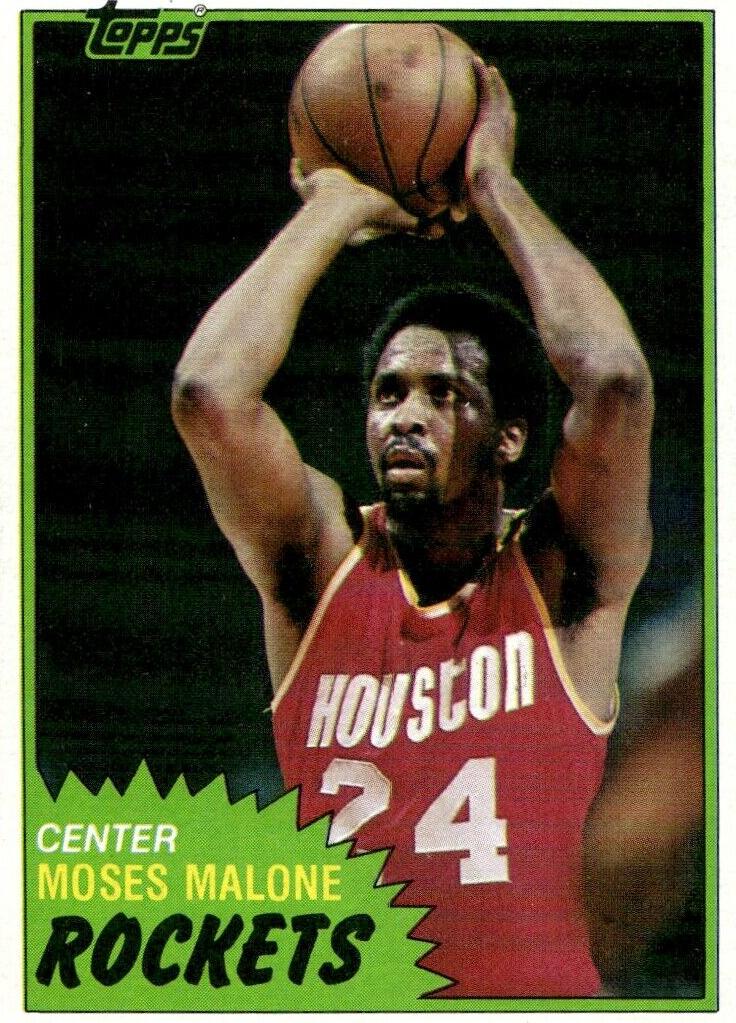 1981 Topps Moses Malone #14 card