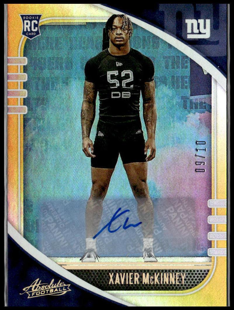 2020 Panini Absolute Xavier McKinney #198 card