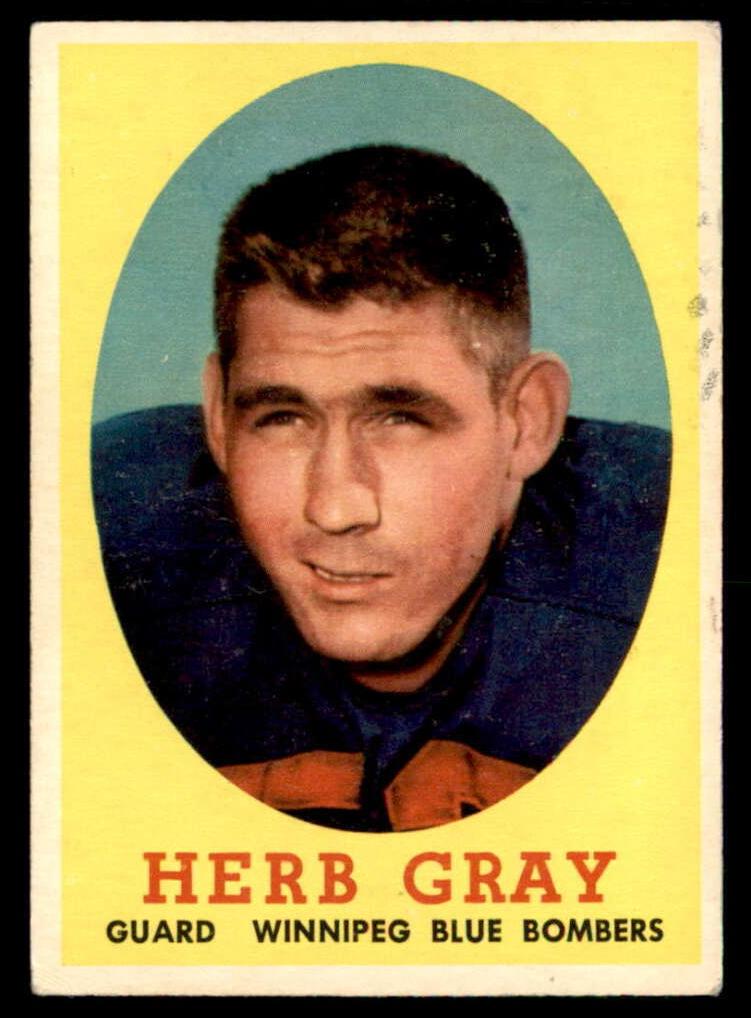 1958 Herb Gray #37