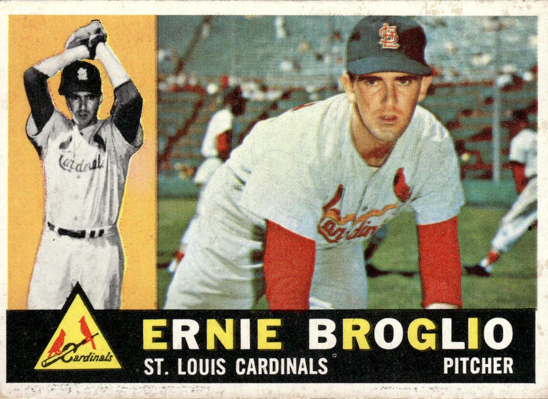 1960 Topps Ernie Broglio #16 card