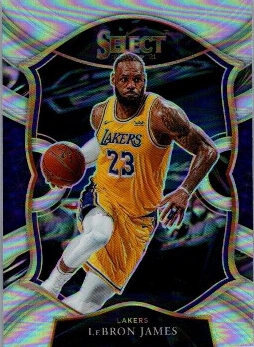 2020 Panini Select LeBron James [Silver Prizms] #23 card