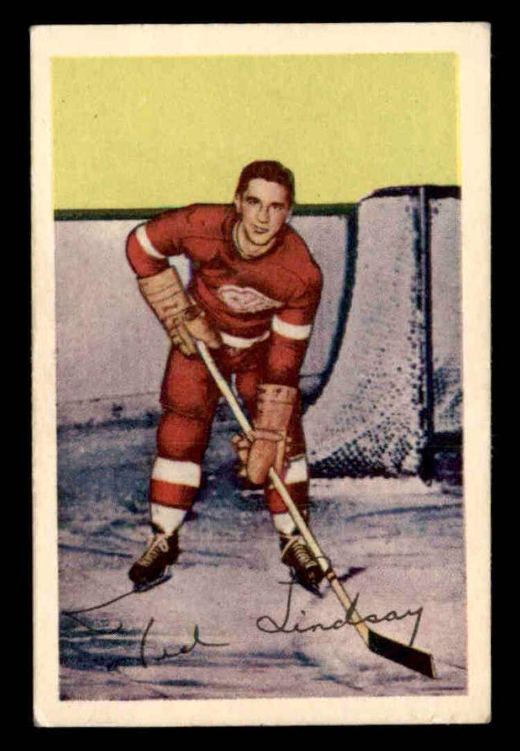 1952 Parkhurst Ted Lindsay #87 card