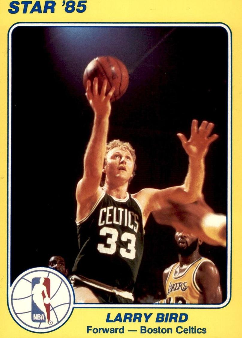 1984 Star Larry Bird #18 card