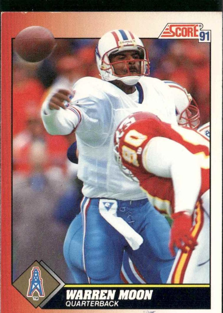 1991 Score Warren Moon #201 card