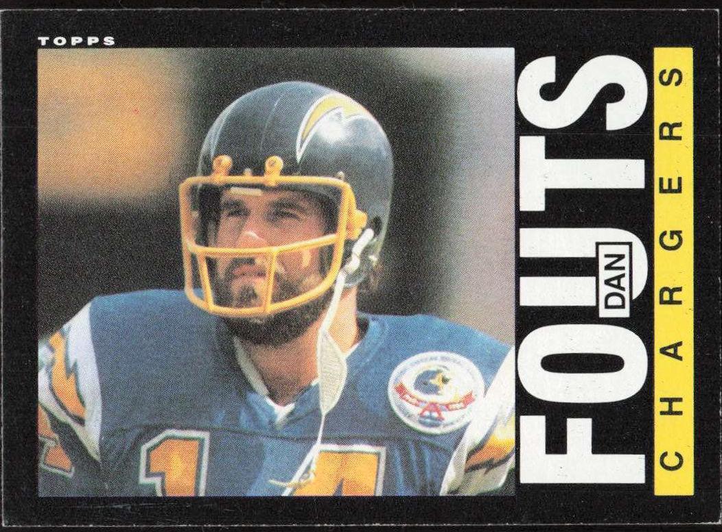 1985 Topps Dan Fouts #372 card
