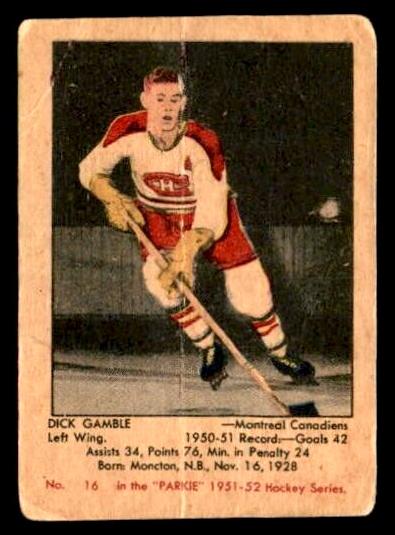 1951 Dick Gamble #16