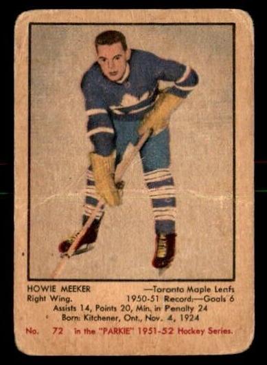 1951 Howie Meeker #72
