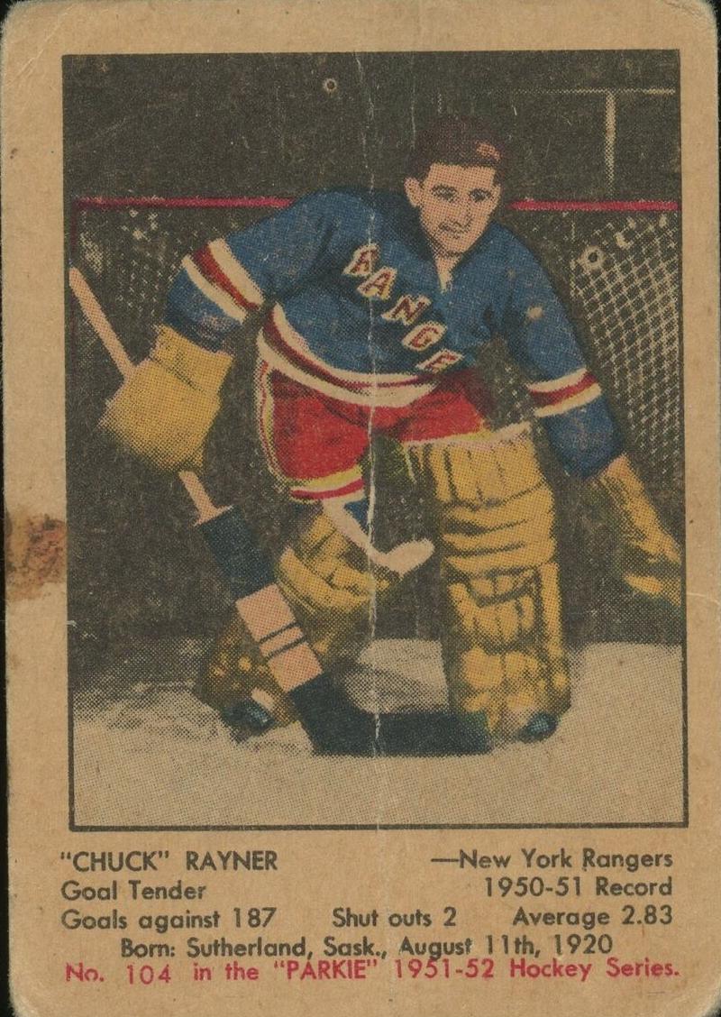 1951 Chuck Rayner #104