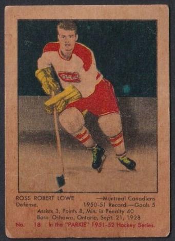 1951 Ross Robert Lowe #18