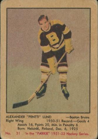 1951 Pentti Lund #31