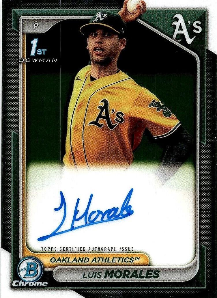 Luis Morales 2024 Bowman Chrome Baseball card