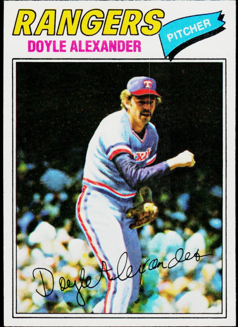 1977 Topps Doyle Alexander #254 card