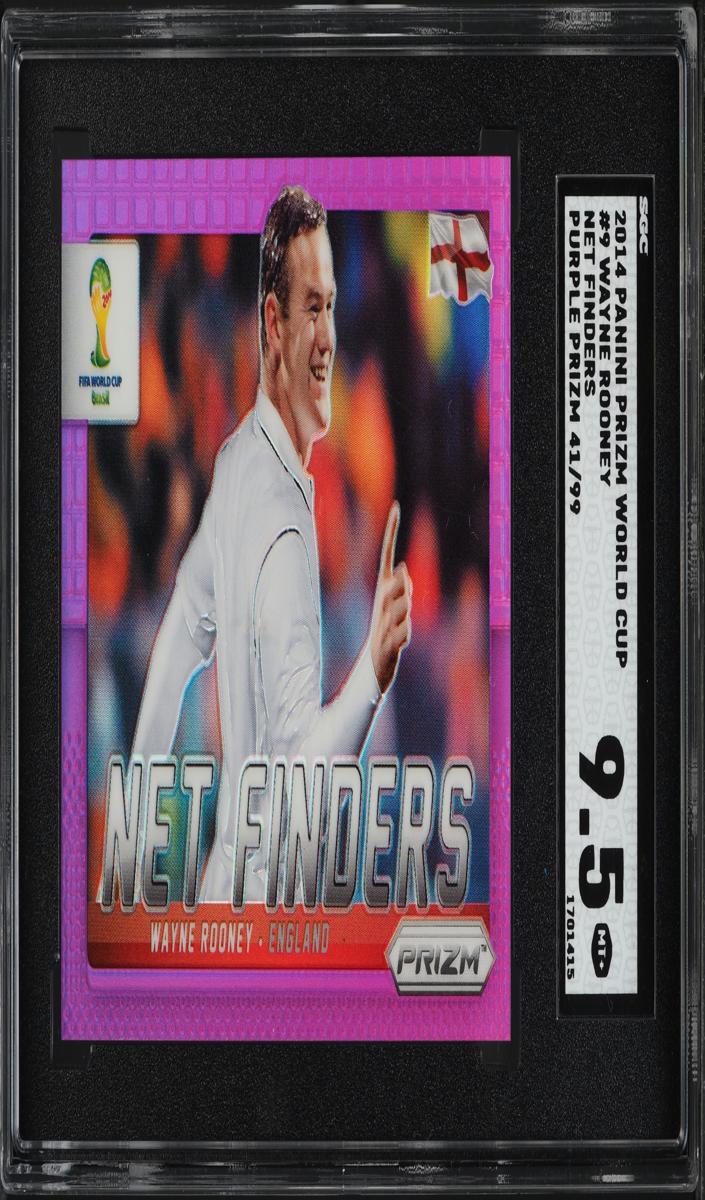 2014 Panini Prizm World Cup Wayne Rooney [Purple] #9 card