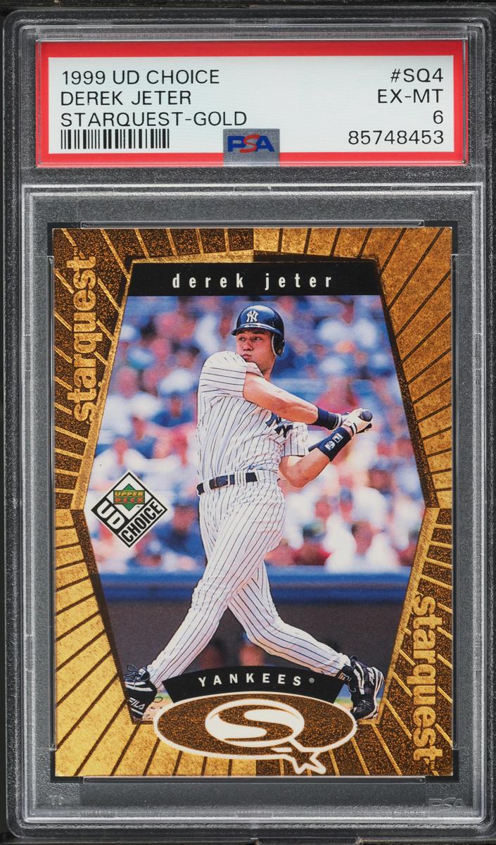 1999 Upper Deck Choice Baseball Gold Derek Jeter #SQ4 PSA 5.5