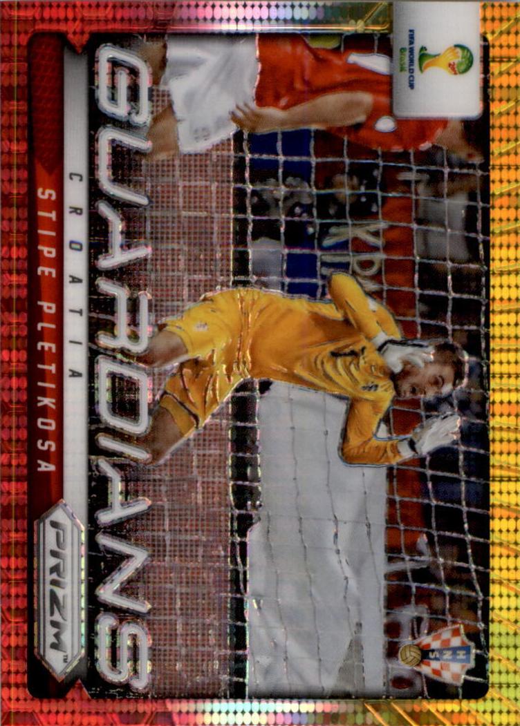 2014 Panini Prizm World Cup Stipe Pletikosa [Yellow & Red Pulsar] #14 card