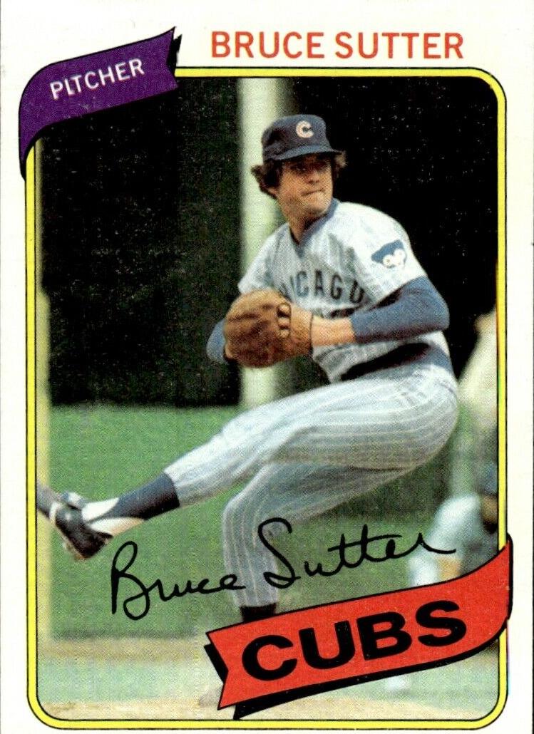 1980 Bruce Sutter #17