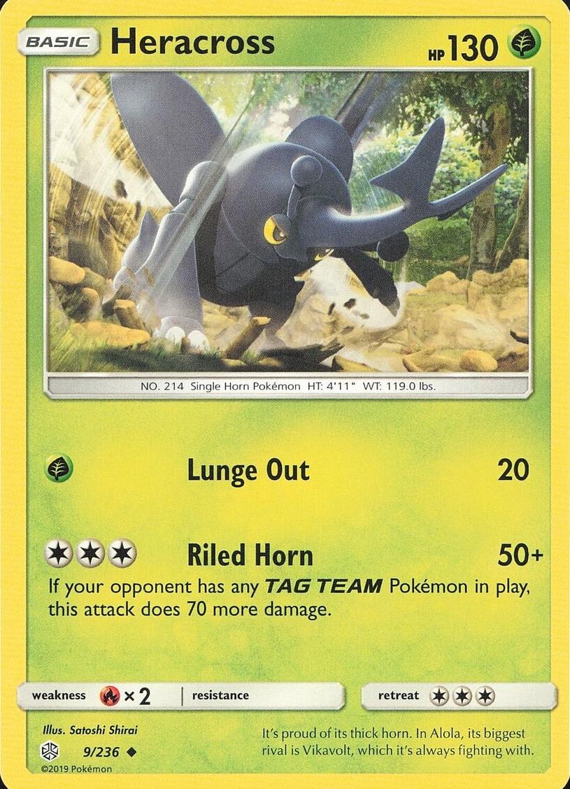 Heracross 2019 Pokemon Sun & Moon Cosmic Eclipse