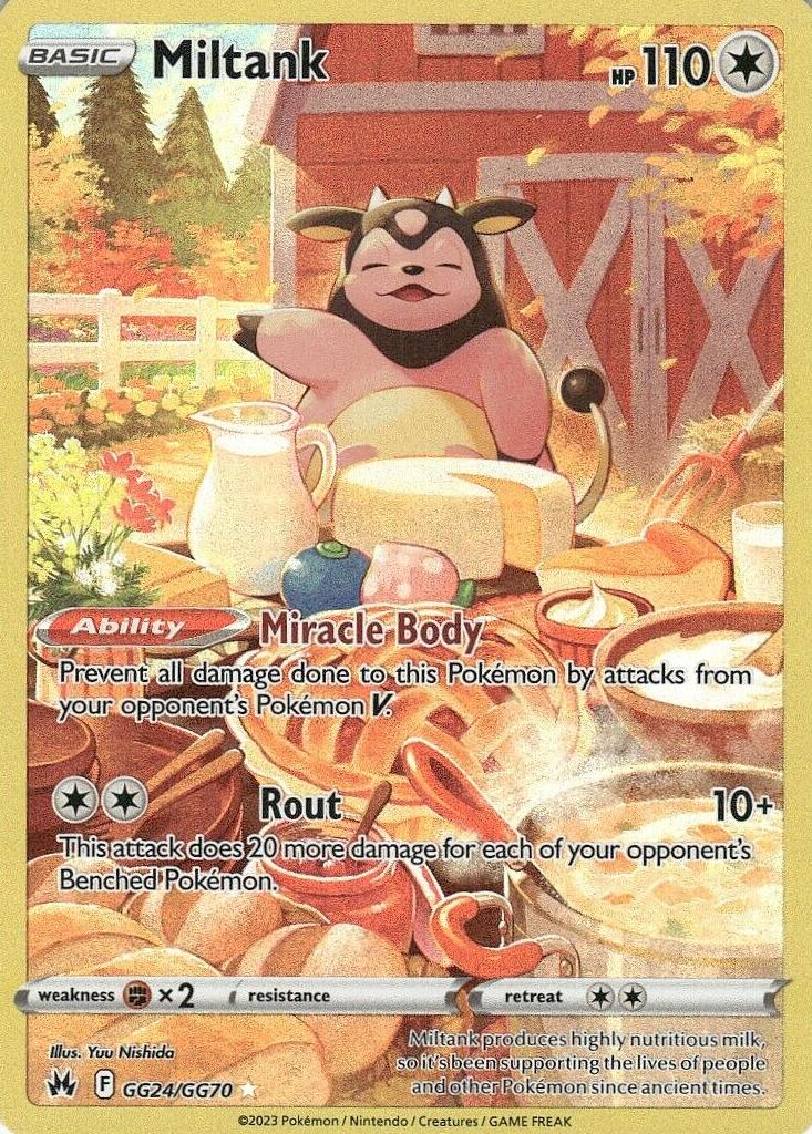 2023 Pokemon Crown Zenith Full Art #GG24 Miltank front