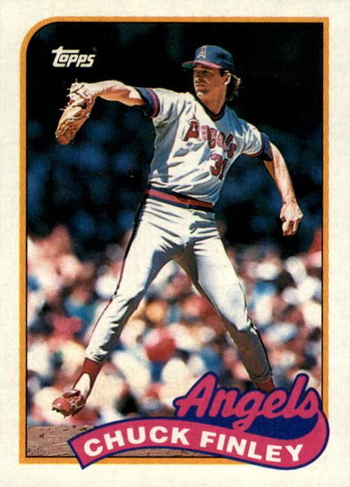 1989 Topps Chuck Finley #708 card