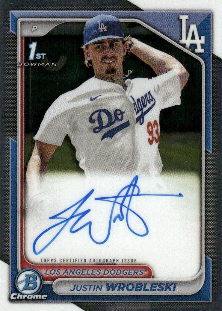 Justin Wrobleski 2024 Bowman Chrome Baseball card