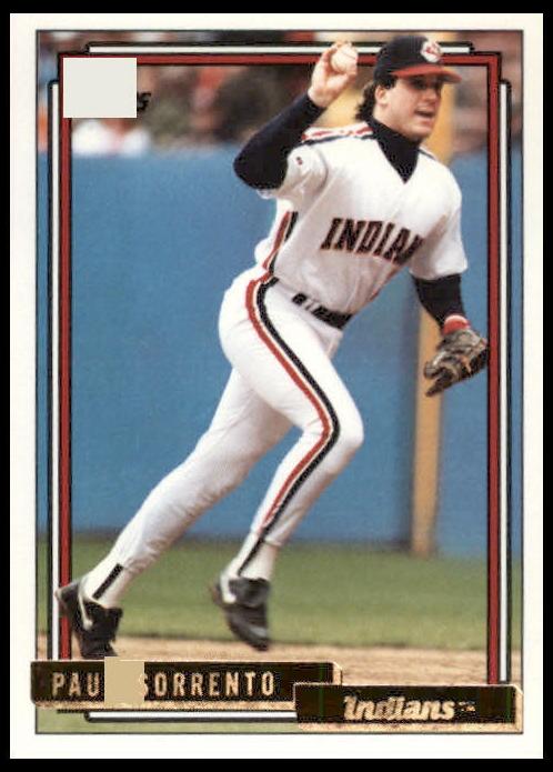 1992 Topps Traded Paul Sorrento #108t card