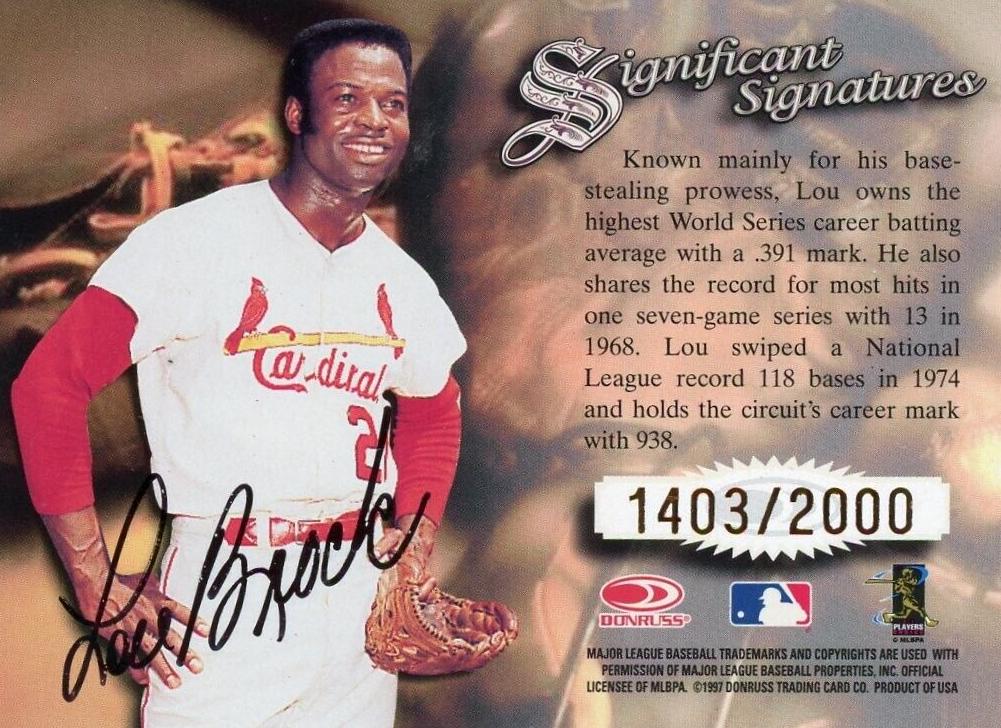 1997 Lou Brock #5