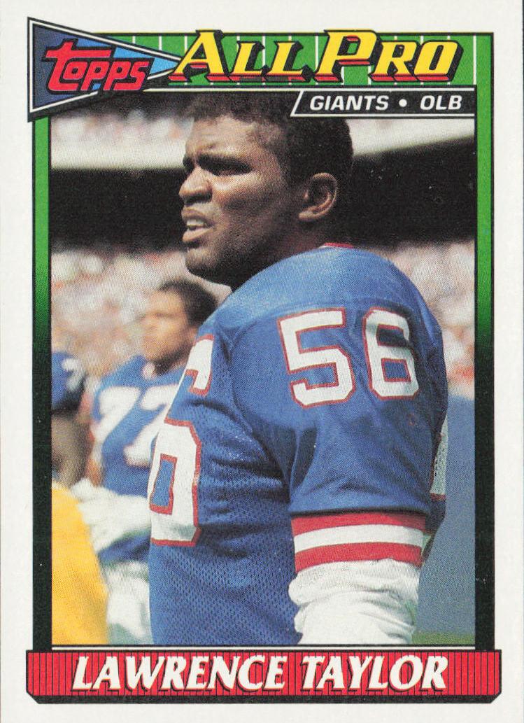 1991 Topps Lawrence Taylor #16 card