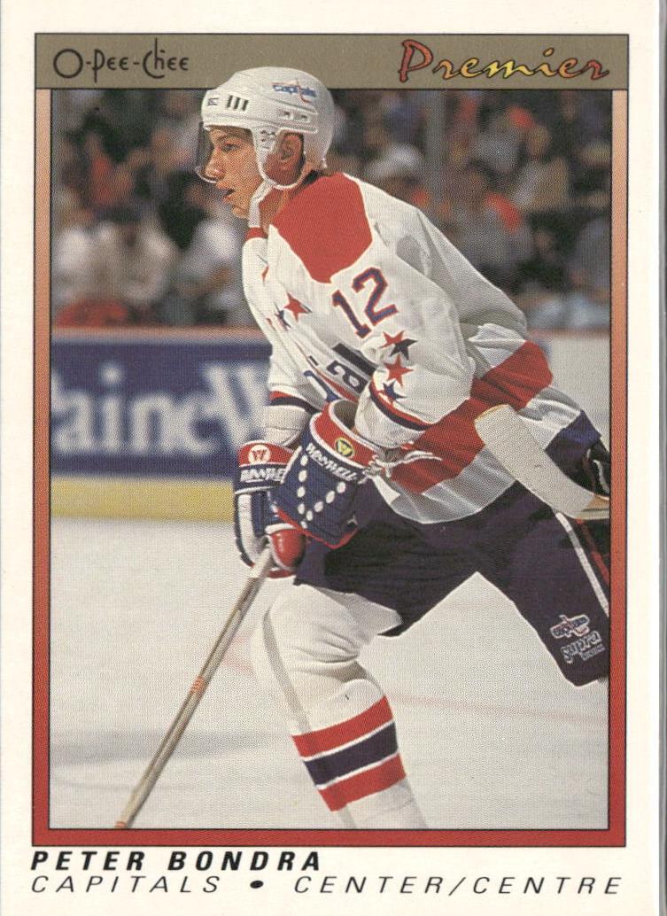 1990 O-Pee-Chee Premier Peter Bondra #7 card