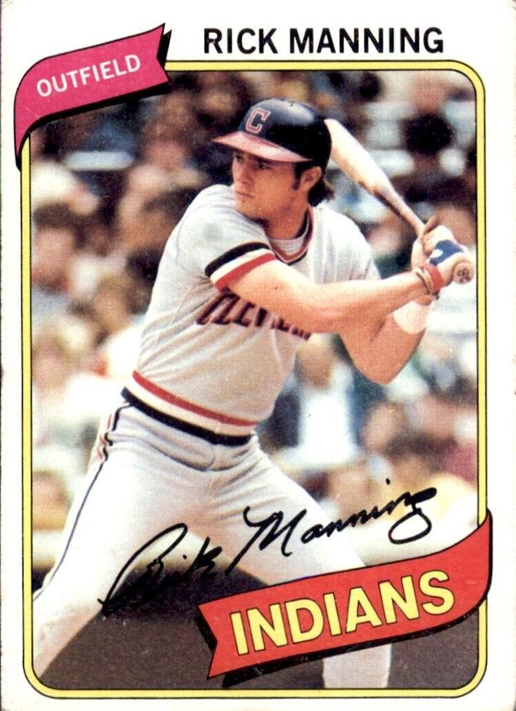 1980 Topps Rick Manning #564 card
