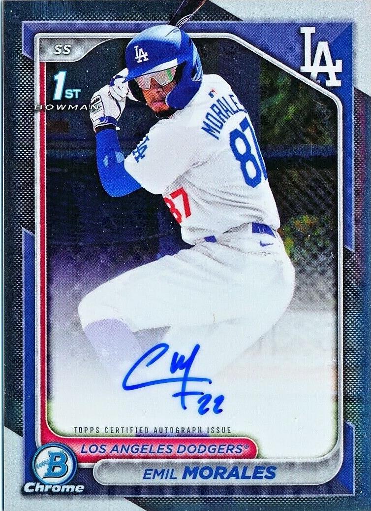 Emil Morales 2024 Bowman Chrome Baseball card
