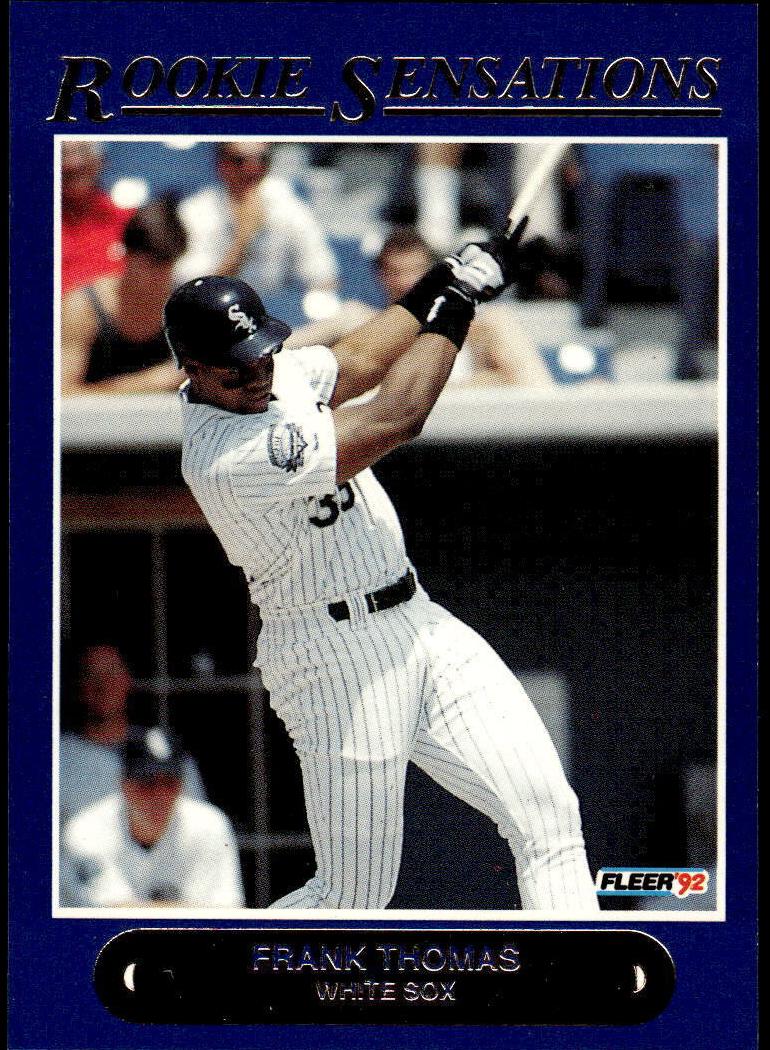Frank Thomas 1992 Fleer Rookie Sensations Baseball