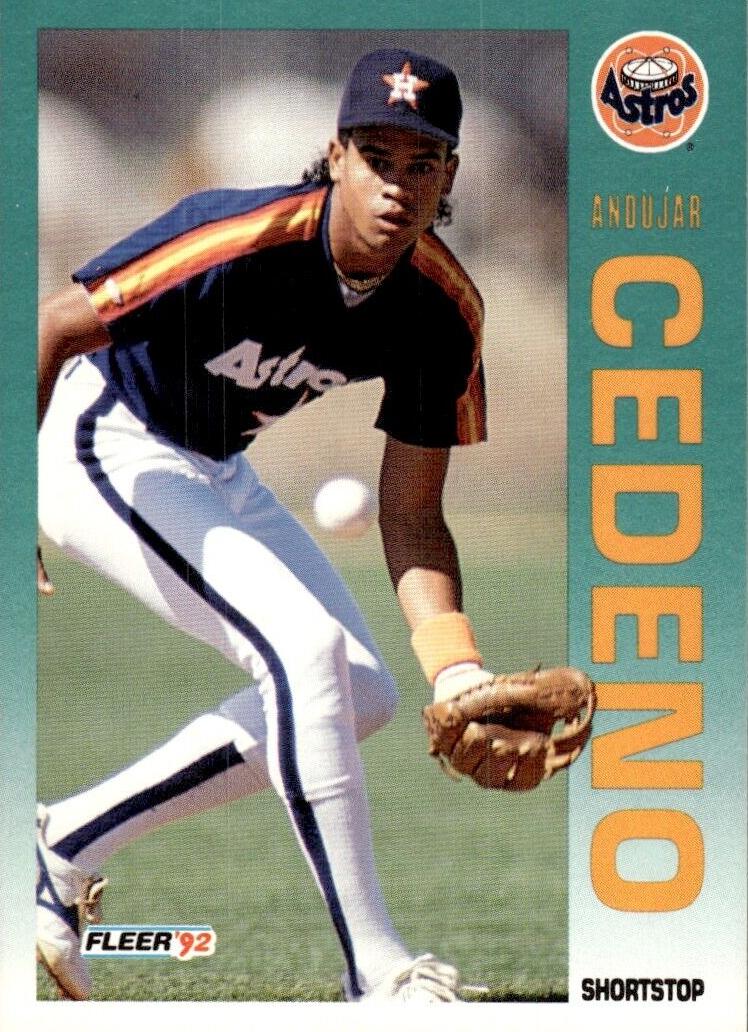 1992 Fleer Andujar Cedeno #430 card