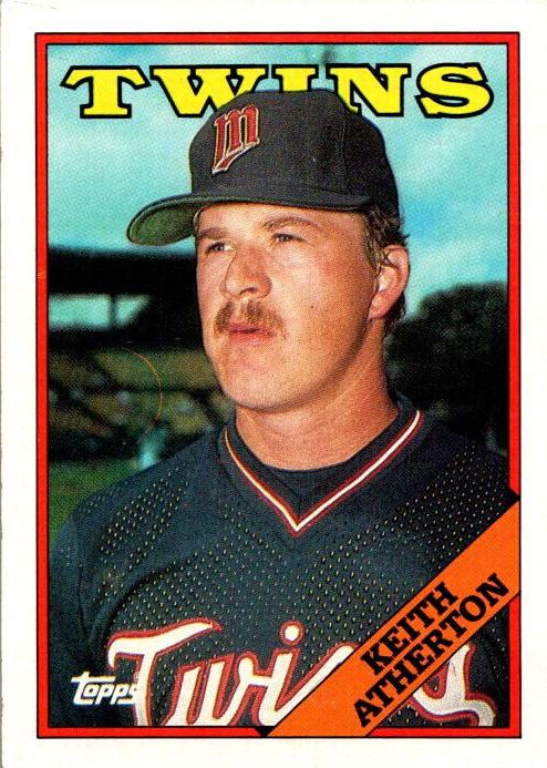 1988 Topps Keith Atherton #451 card