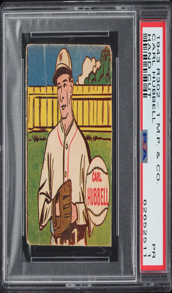 1943 R302-1 M.P. & Co. Baseball Carl Hubbell #NNO SGC 4.5