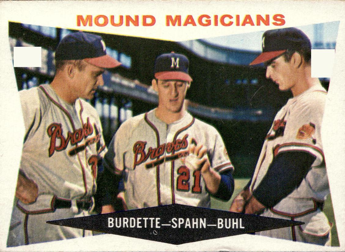 1960 Burdette/Warren Spahn/Buhl #230