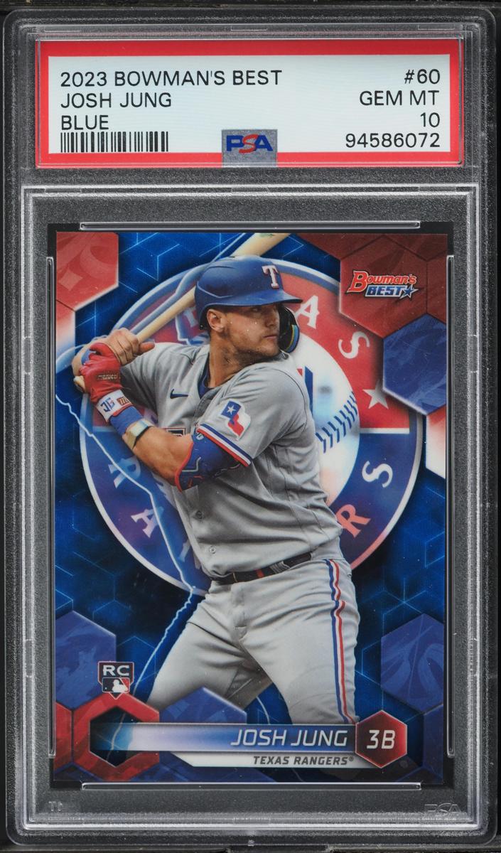 2023 Bowman's Best Baseball Blue Josh Jung #60 BGS 9.5