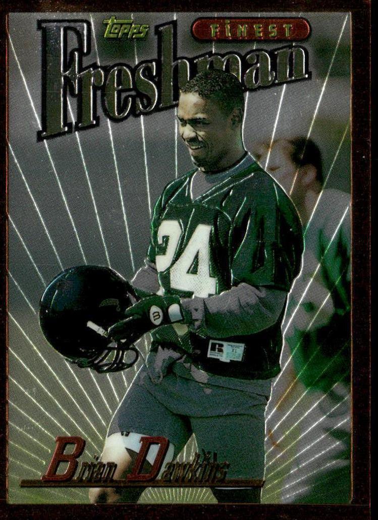 1996 Topps Finest Brian Dawkins #344 card