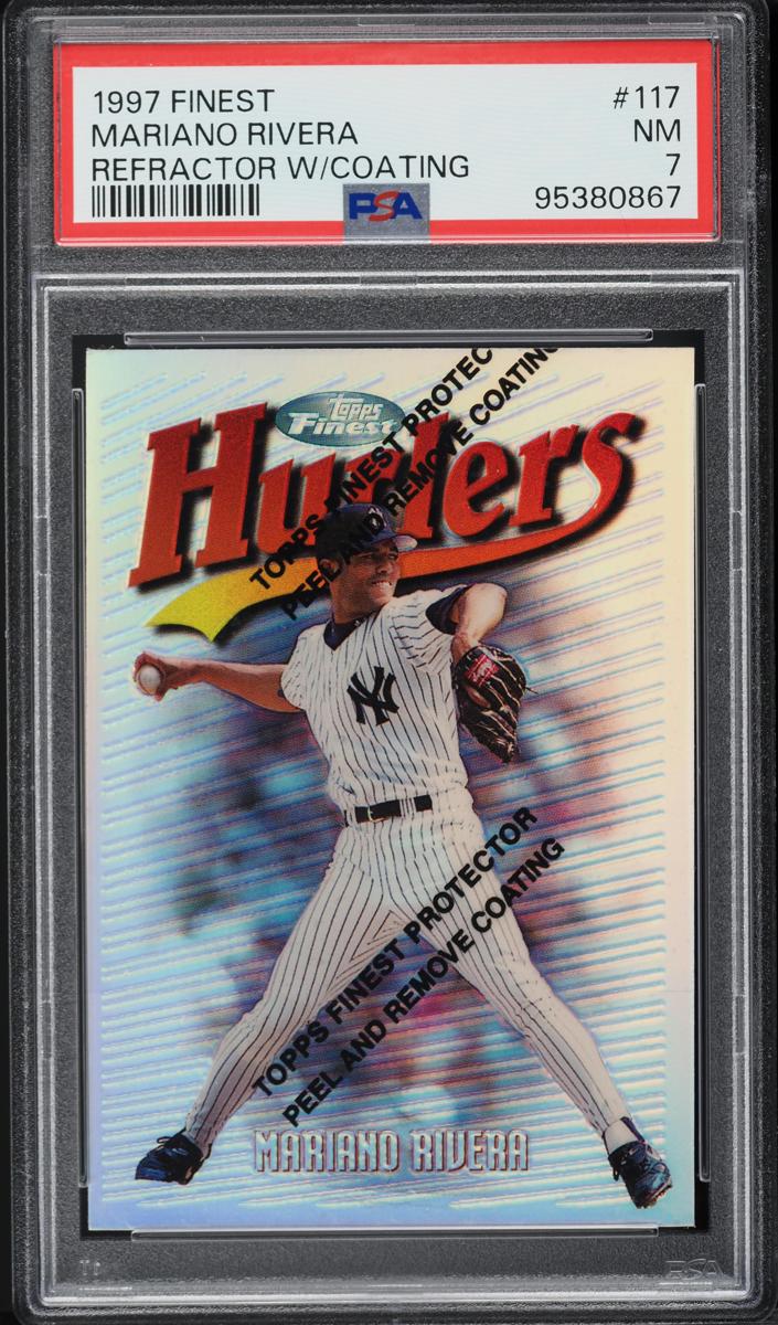 1997 Topps Finest Baseball Refractor Mariano Rivera #117 PSA 9