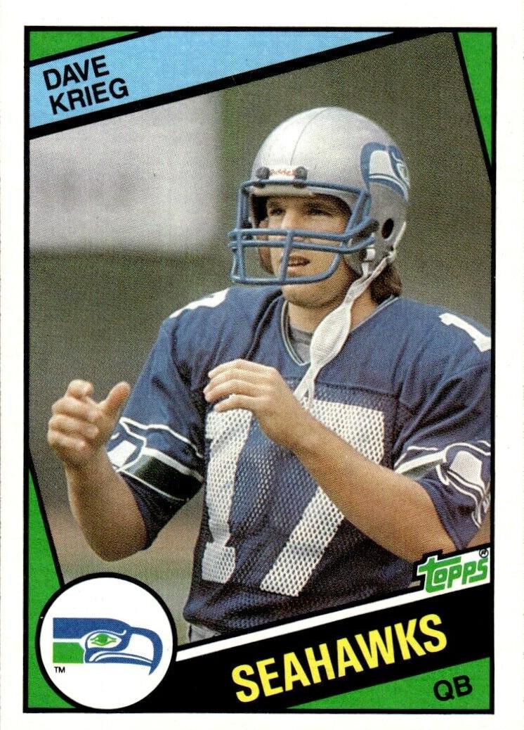 Dave Krieg 1984 Topps Football
