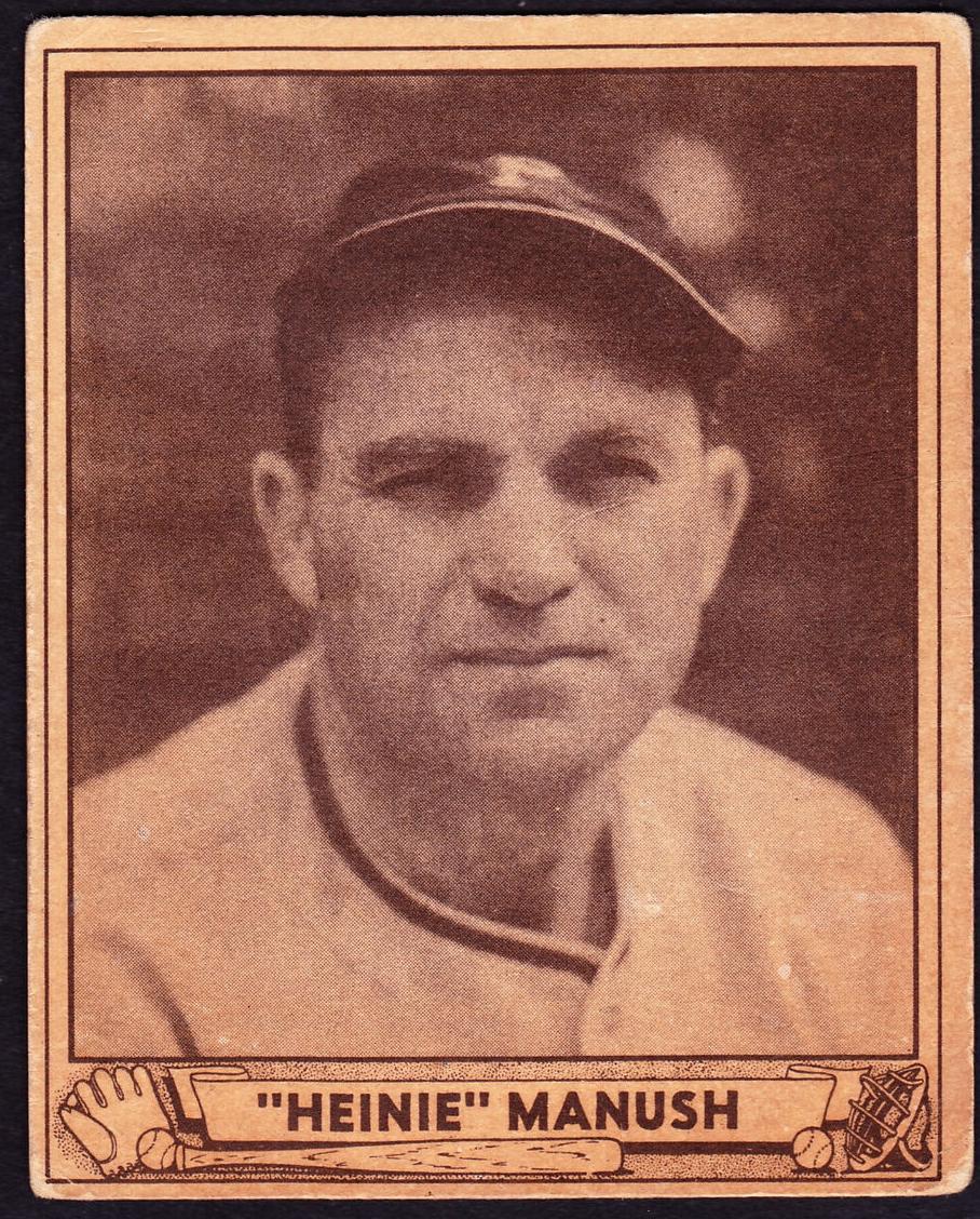1940 Play Ball Heinie Manush #176 card