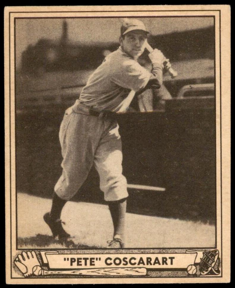 1940 Play Ball Pete Coscarart #63 card
