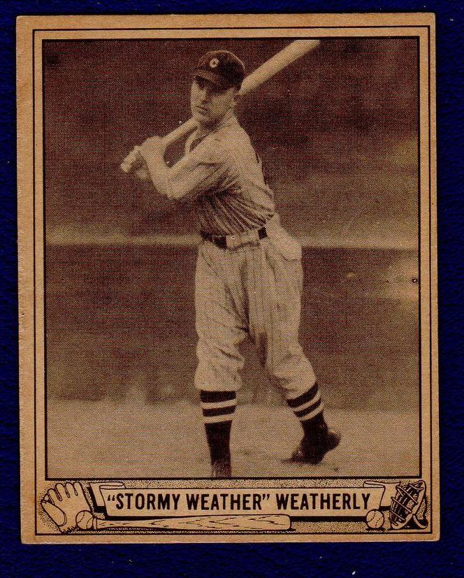1940 Play Ball Stormy Weatherly #49 card