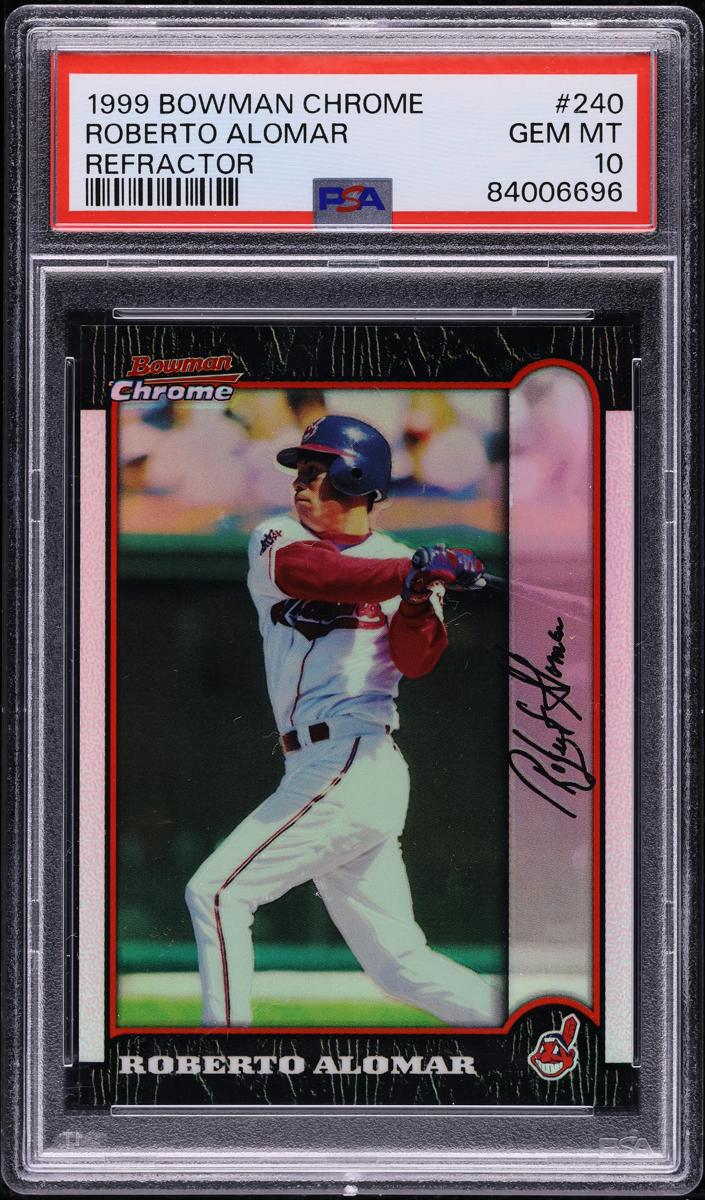 1999 Bowman Chrome Baseball Refractor Roberto Alomar #240